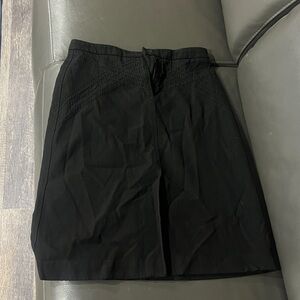 Elegant Black Midi Skirt